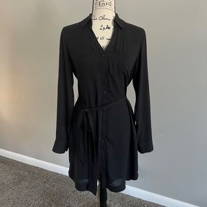 Express Black Portofino Shirt-dress
